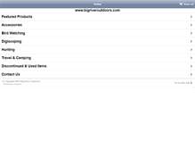 Tablet Screenshot of bigriveroutdoors.com